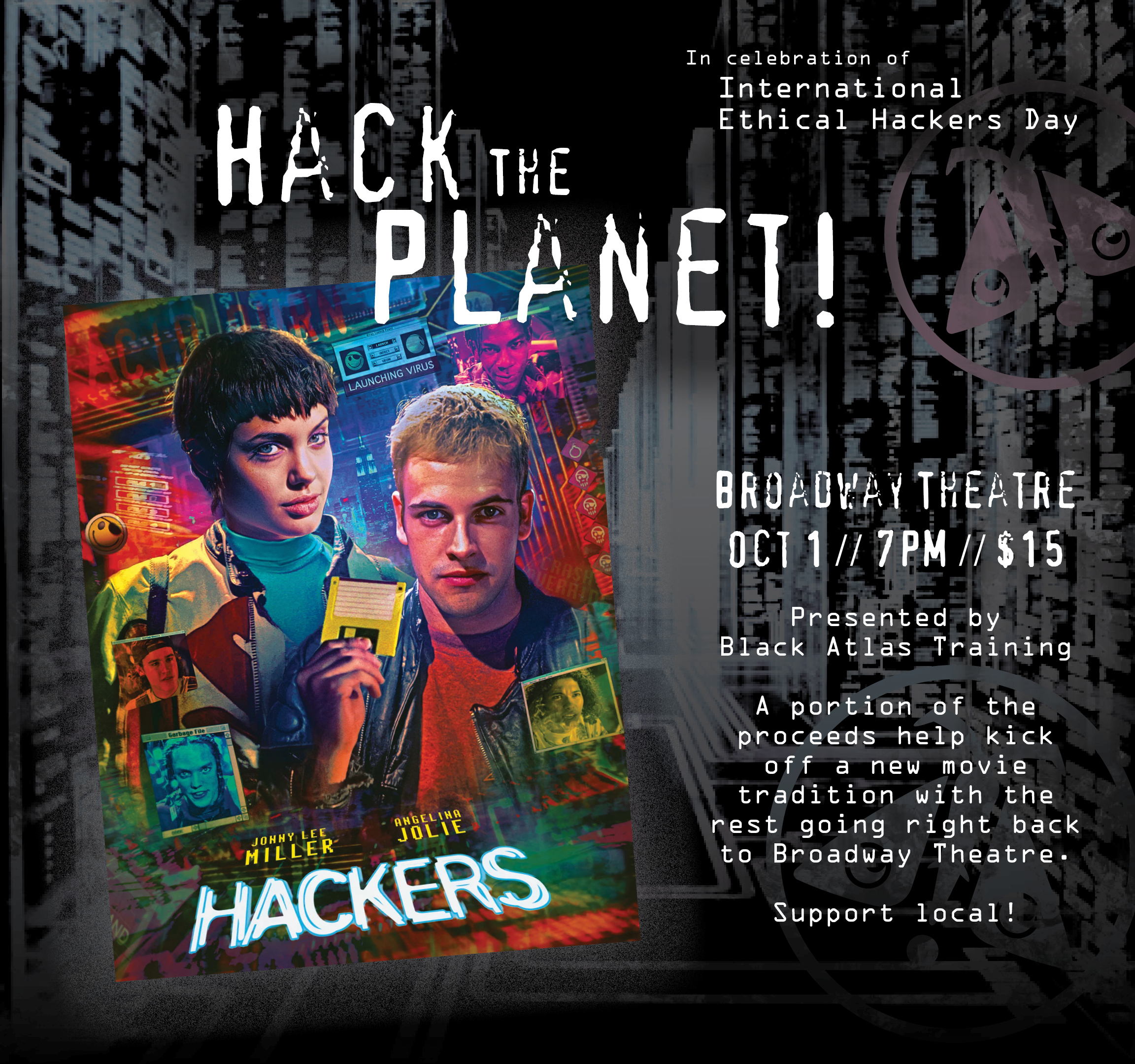 Black Atlas Training Presents Hack the Planet! A Screening of 1995's Hackers